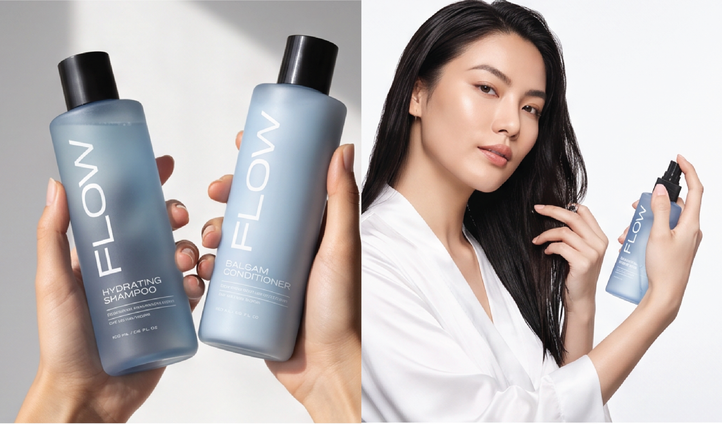 Flow hair care packaging