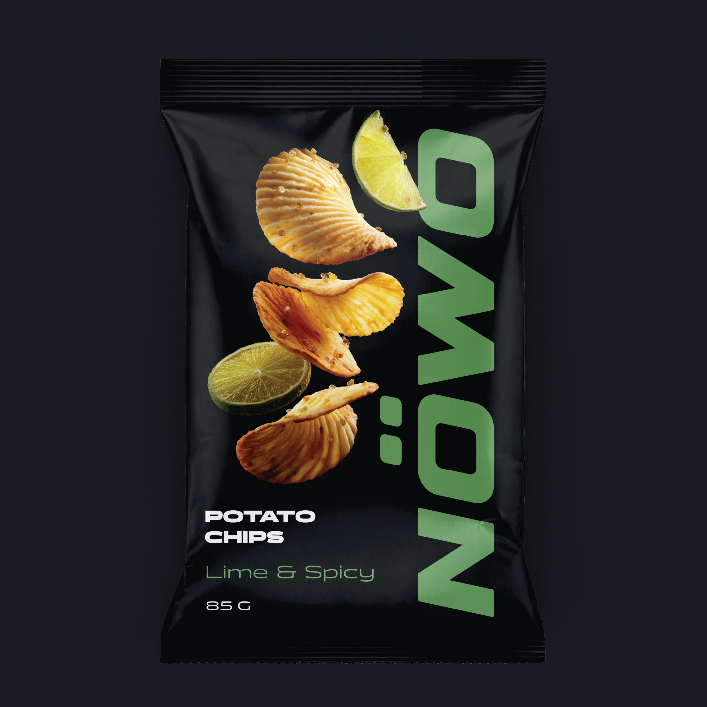 NOWO potato chips packaging design