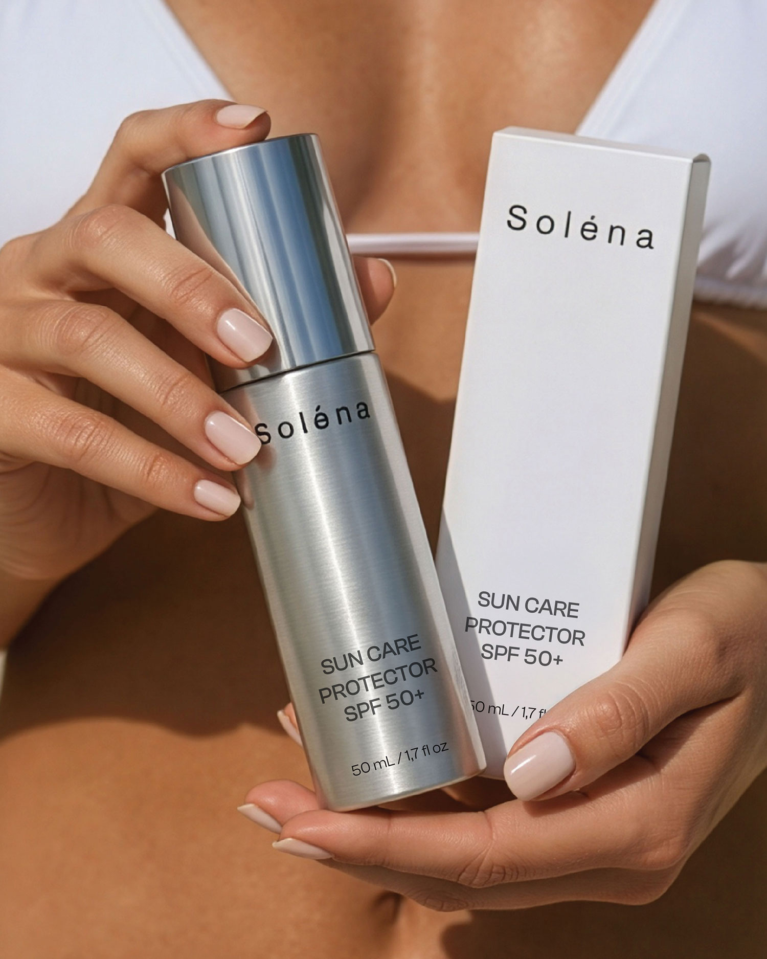 Solėna sun care packaging